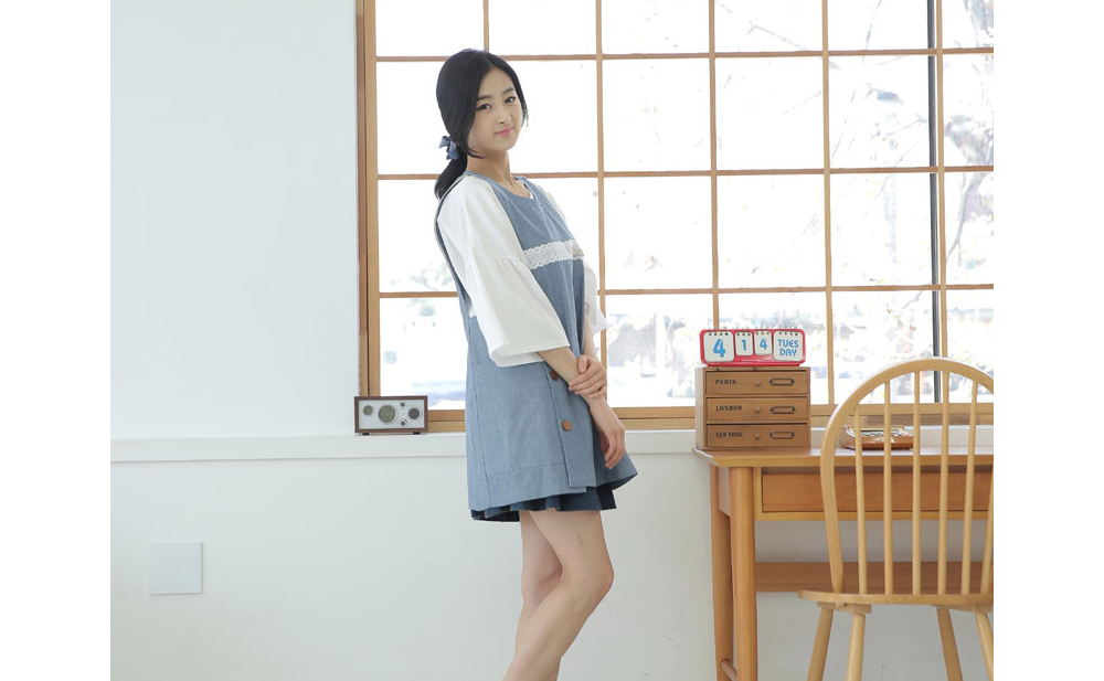 민소매 모델 착용 이미지-S1L13