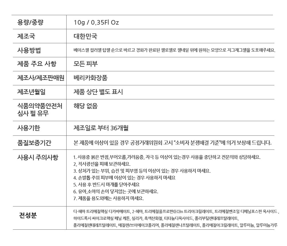 젤로젤로 논와이프 튜브젤 지그재그젤 스윗 디저트 6종세트 상세 이미지 4